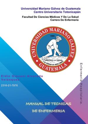 Manual de técnicas de enfermería