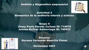 Actividad 3 Análisis Y Diagnostico Empresarial