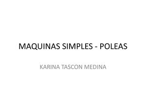 Maquinas Simples Poleas