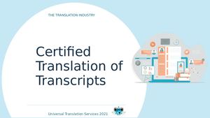 Certified Translation Of Transcripts