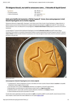 Biscotti Squid Game O Dalgona Biscuits La Ricetta Originale