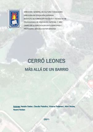 Cerro Leones Libro