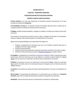 Glosario Maritimo # 2