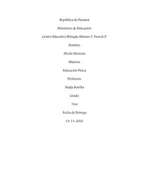 Educacion Fisica 7mo
