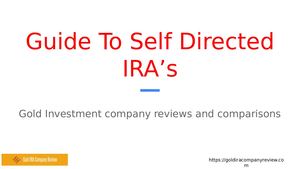 The Definitive Guide To Self Directed Iras