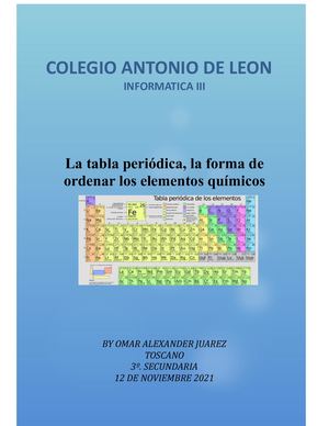 Elementos De La Tabla Periodica