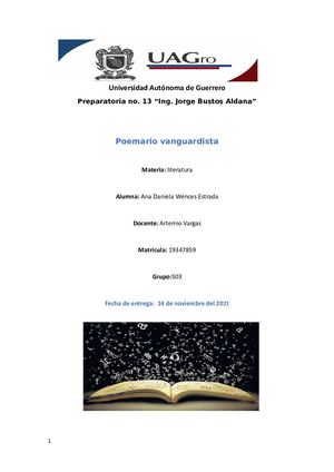 Poemario Vanguardistas