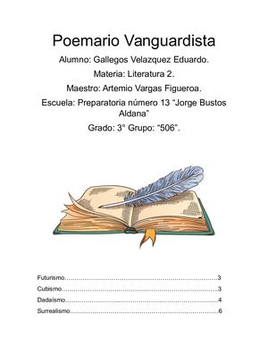 Poemario Vanguardista