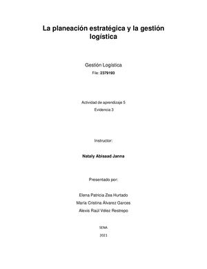 Actividad De Aprendizaje 5 Evidencia 3 Docx