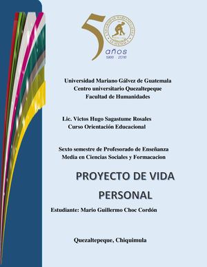 Proyecto De Vida Personal