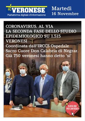 LE NOTIZIE DEL GIORNO 16 NOVEMBRE