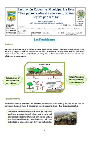 Guia No13 Los Ecosistemas