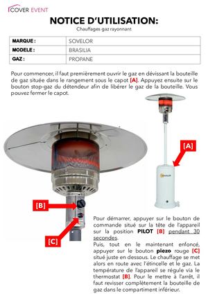 Parasol Chauffant Nouveau