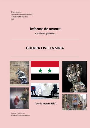 Informe Guerra Civil En Siria Oriana Sánchez 5º D H