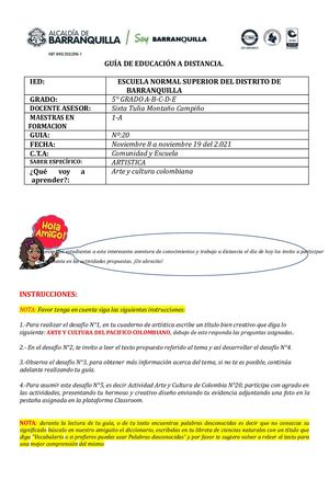 Guía Didáctica #20