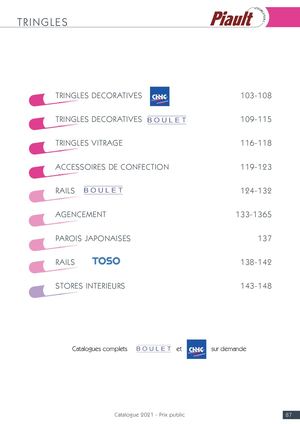 CATALOGUE 2021 Prix Public -TRINGLES RAILS