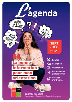 Agenda du centre associé de la cité des métiers de Bonneville