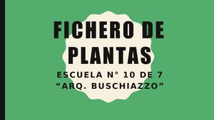 Fichero De Plantas