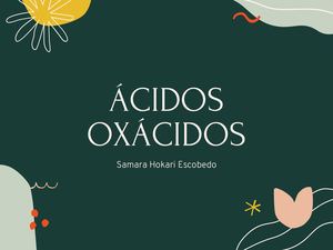 ÁCidos Oxácidos