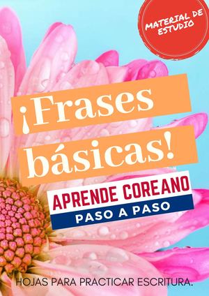 Pdf Palabras Y Frases Basicas En Coreano Aprende Coreano Paso A Paso
