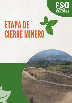 Etapa De Cierre Minero-Fundación San Antonio