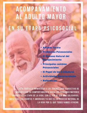 Adultez Tardía Aspecto Psicosocial