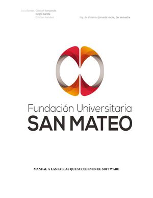 Manual A Las Fallas Que Suceden En El Software