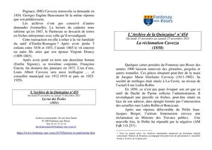 AMFAR A15 454 La reclamation Cavozza (1850)