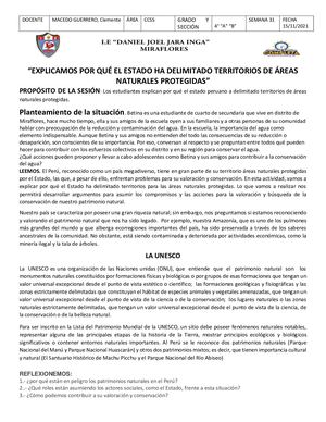 Fichas de autoaprendizaje CCSS 4º IE DJJI-2021