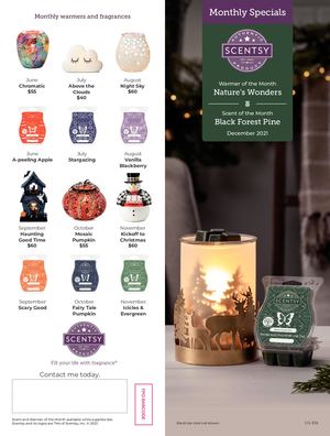 December 2021 Warmer & Scent of the Month Brochure