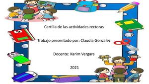 Cartilla Actividades Rectoras