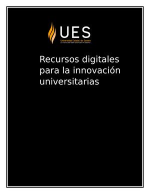 Recusrso digitales para la innovacion universitaria