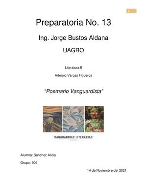 Poemario Vanguardista