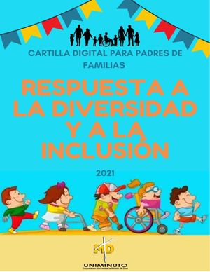 Cartilla digital para padres: Respuesta a la diversidad y a la inclusión
