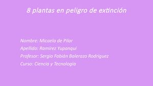 8 Plantas En Peligro De Extinción