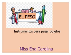 Instrumentos Para Pesar Objetos