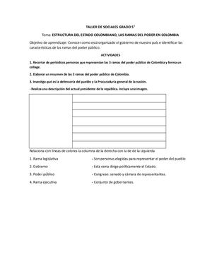 Taller De Sociales Grado 5