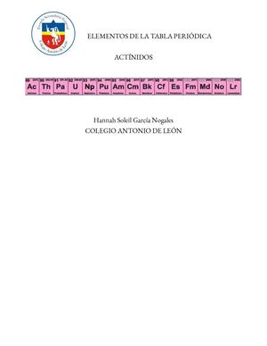 Elementos De La Tabla Periódica