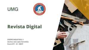 Revista Digital Diseño Industrial II