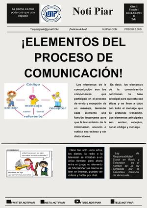 Periodico De Gissel 2do Año