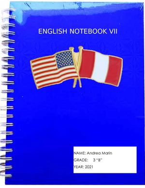 English Notebook Unit VII