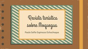 Revista Turistica De Moquegua