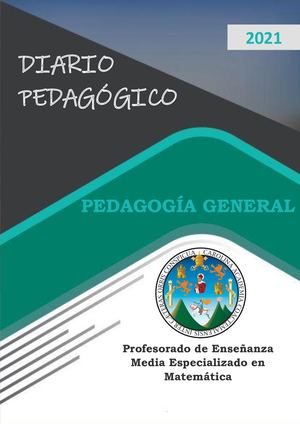 Diario Pedagógico Pedagogía General I