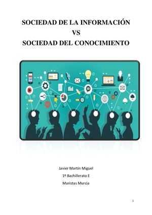 Sociedad De La Información Frente A Sociedad Del Conocimiento