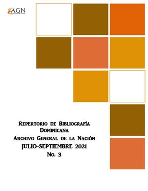 3 Repertorio De Bibliografía Dominicana (Julio Septiembre 2021)
