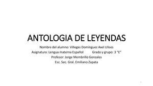 Antologia De Leyendas