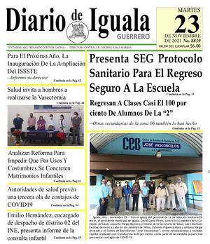 Martes 23 De Noviembre De 2021 Diario De Iguala