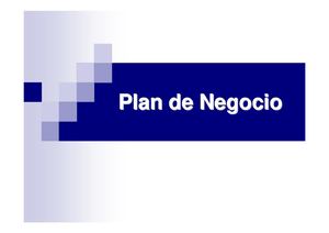 El Plan De Negocio