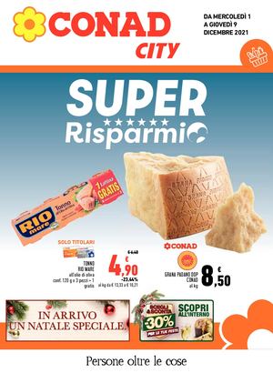 Volantino Conad City Lazio Nord Ovest 01 Dicembre 09 Dicembre