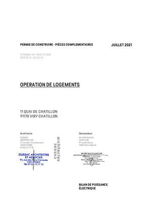 9B BILAN DE PUISSANCE ÉLECTRIQUE